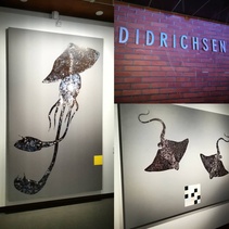 HPKY:n opastetulla kierroksella Osmo Rauhalan näyttelyssä.