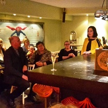 HPKY:n kulttuuripoliittisen illan alustajana toimi ministeri Sanni Grahn-Laasonen.